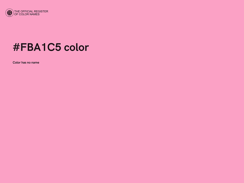 #FBA1C5 color image