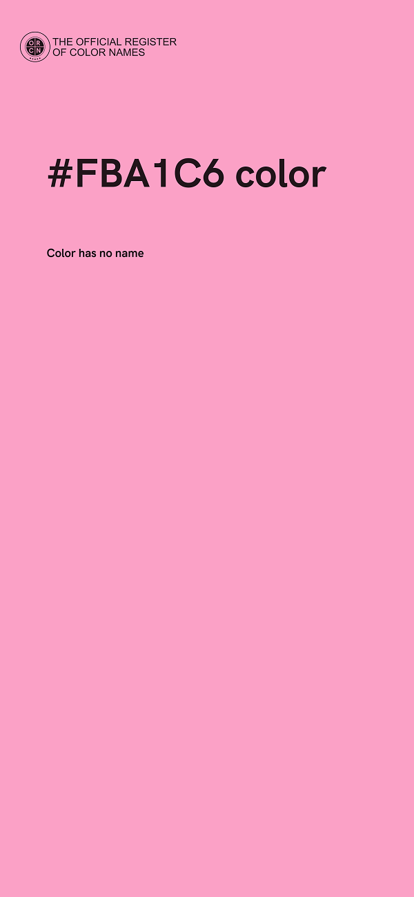 #FBA1C6 color image