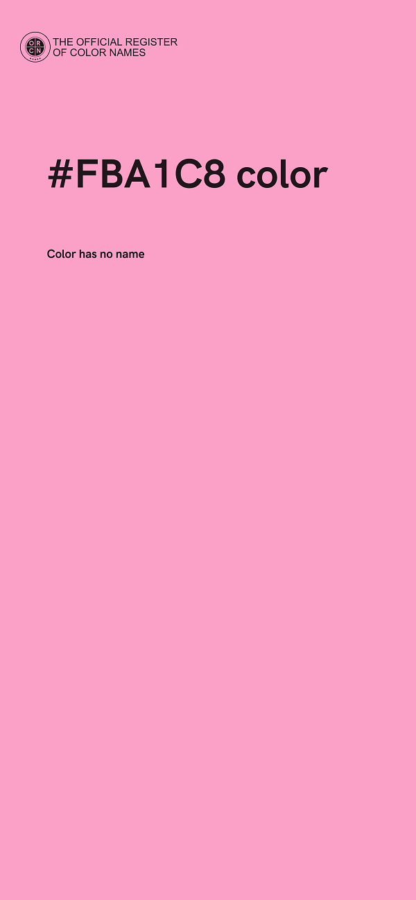 #FBA1C8 color image