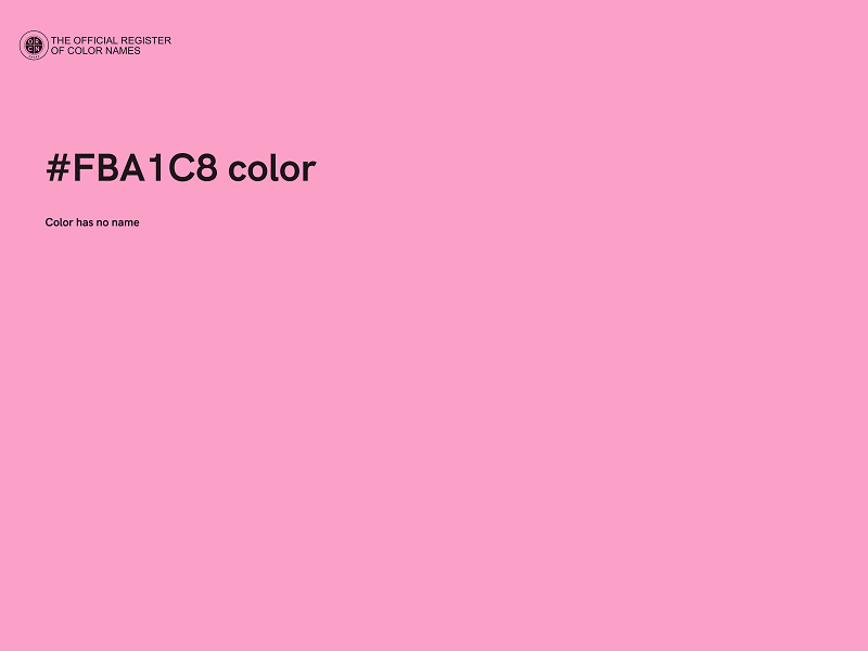 #FBA1C8 color image