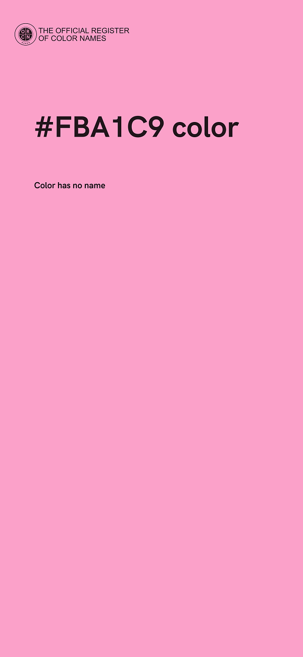 #FBA1C9 color image