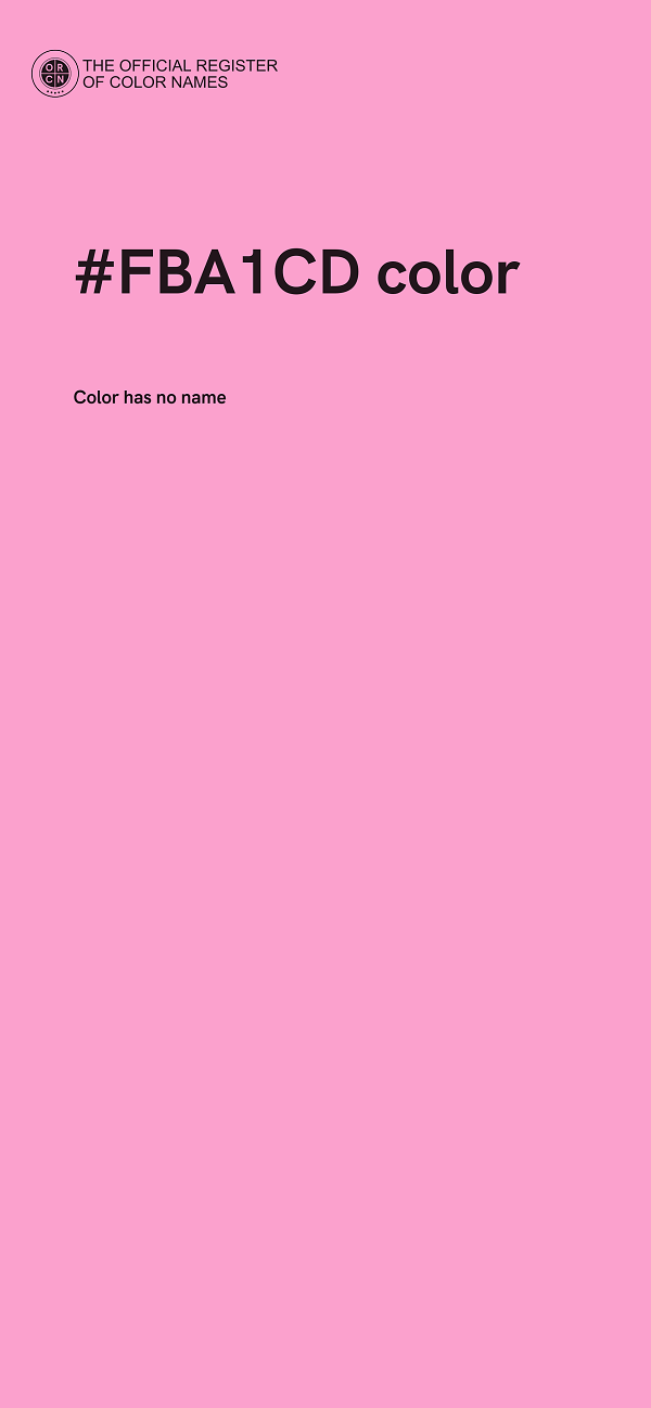 #FBA1CD color image