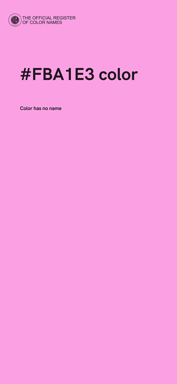 #FBA1E3 color image