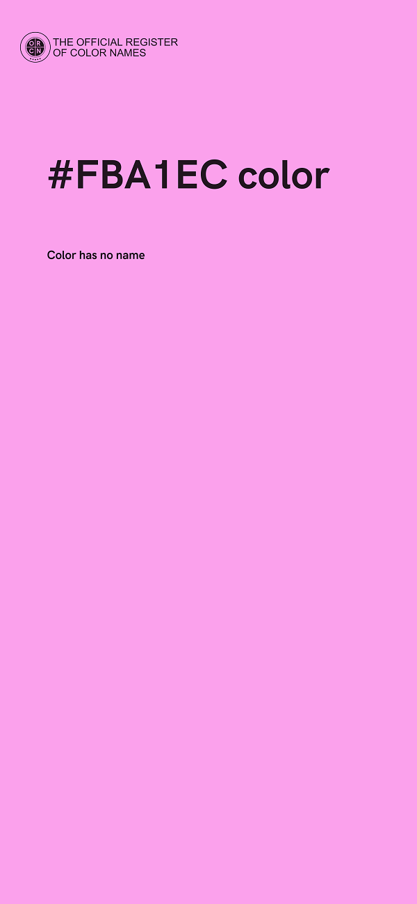 #FBA1EC color image