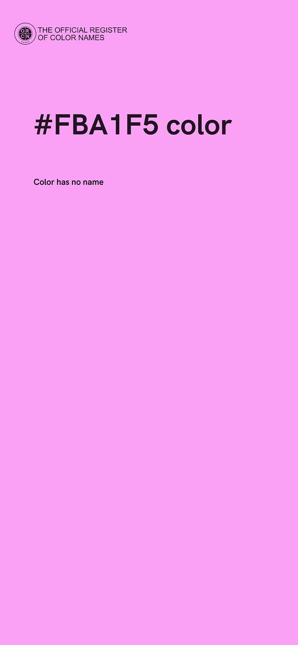 #FBA1F5 color image