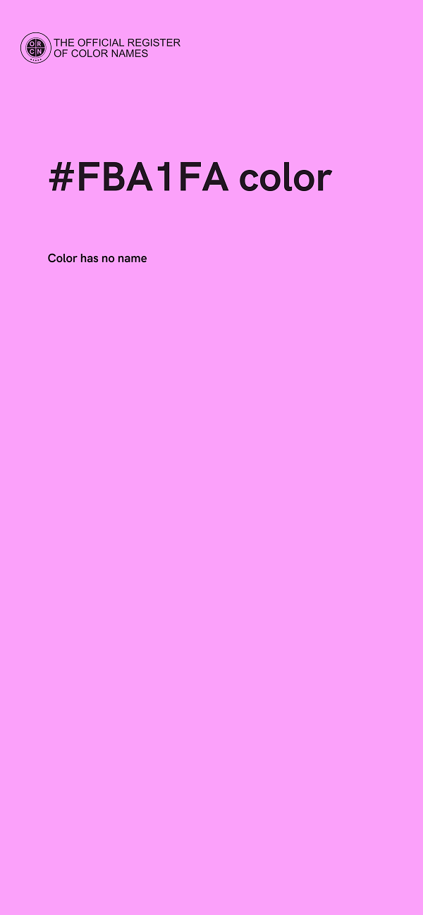 #FBA1FA color image