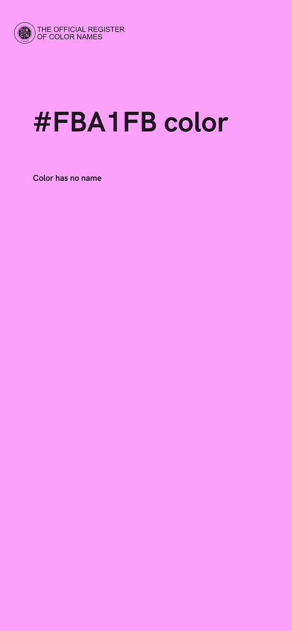#FBA1FB color image
