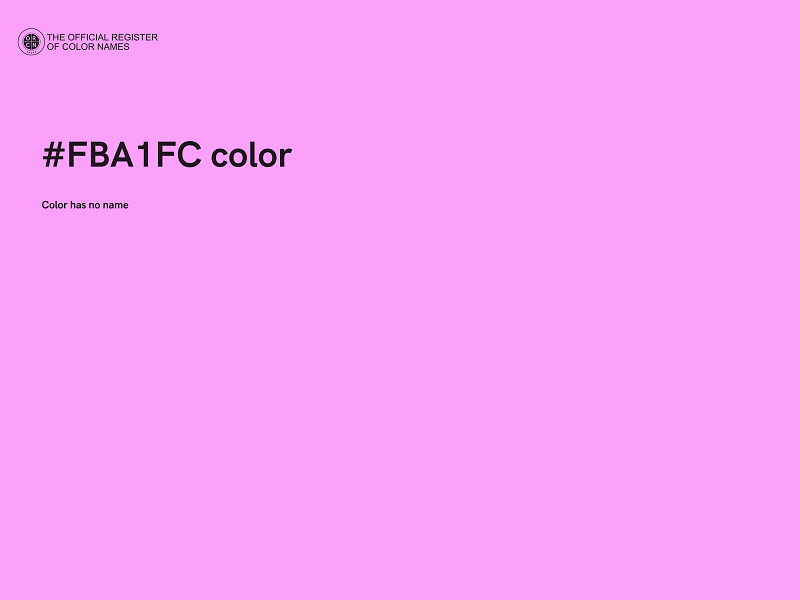 #FBA1FC color image