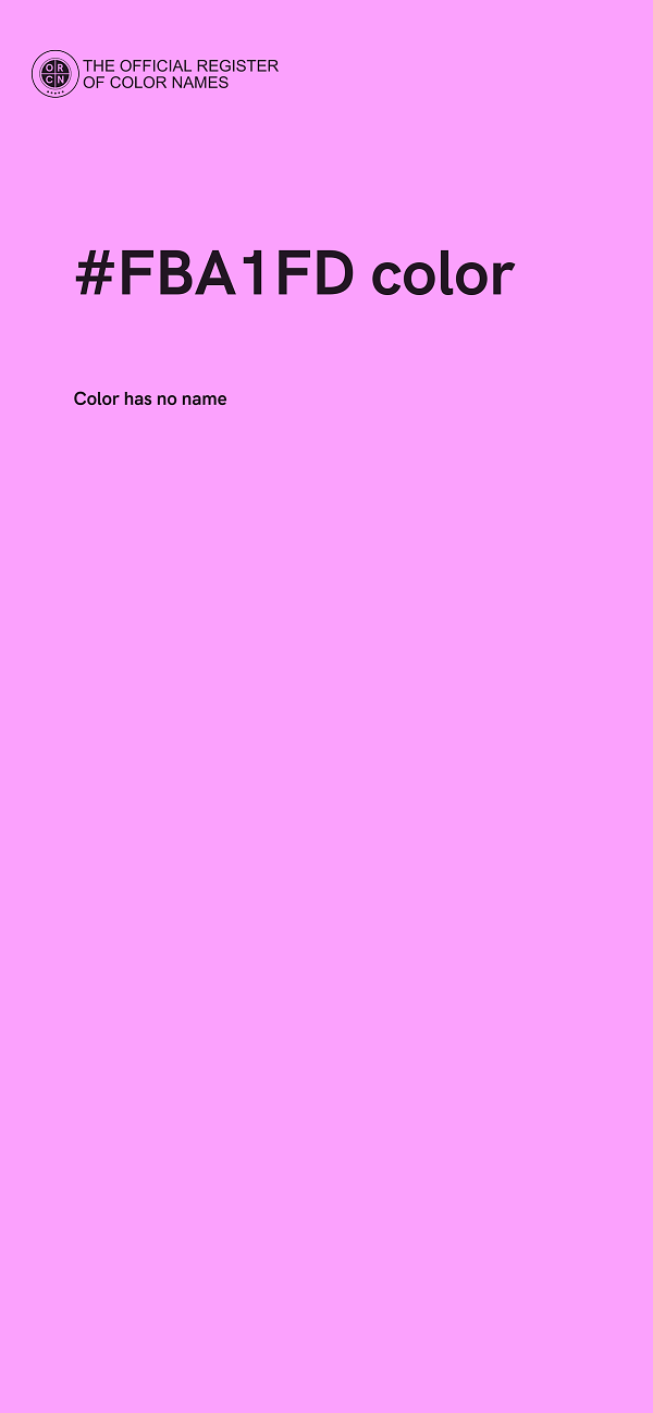 #FBA1FD color image