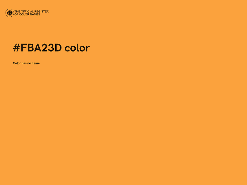 #FBA23D color image