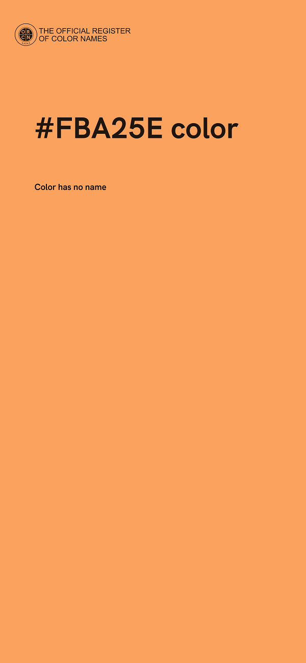#FBA25E color image