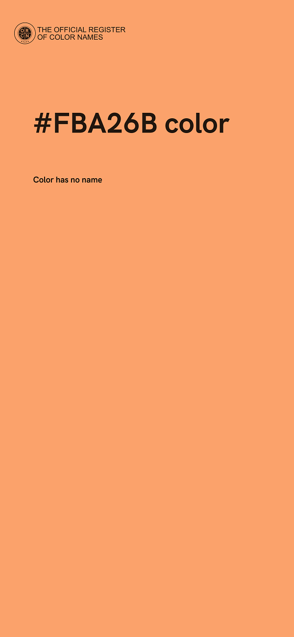 #FBA26B color image