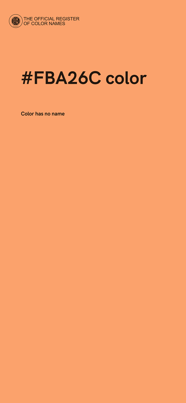 #FBA26C color image