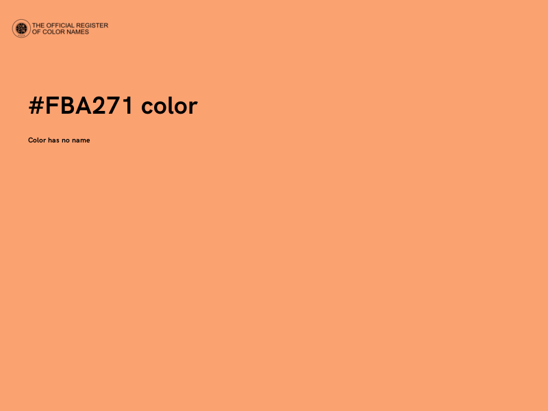 #FBA271 color image