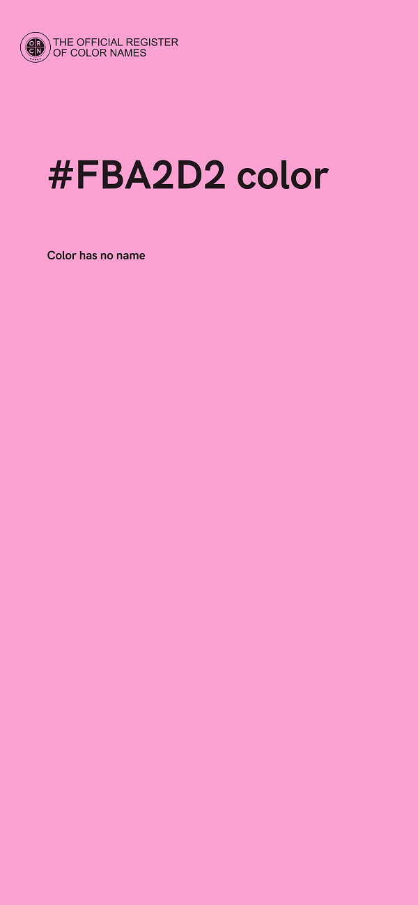 #FBA2D2 color image