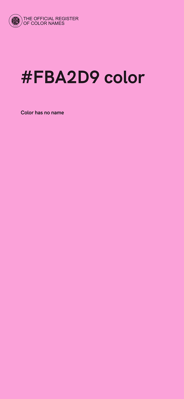 #FBA2D9 color image