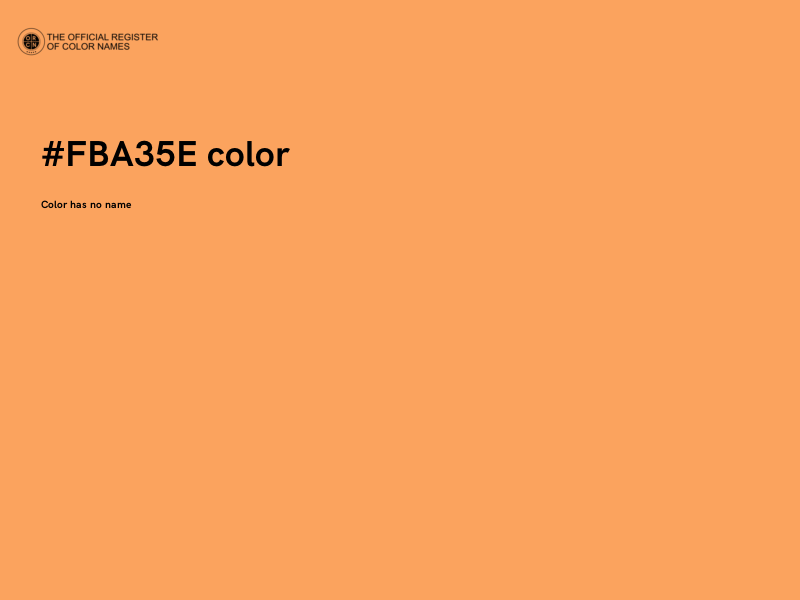 #FBA35E color image