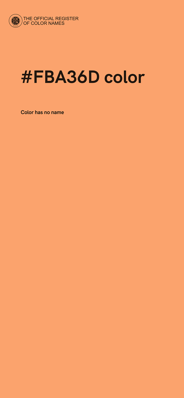 #FBA36D color image