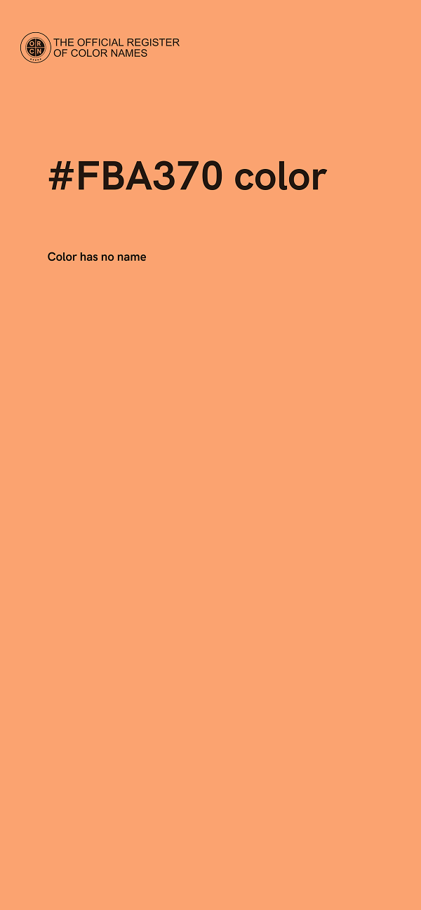 #FBA370 color image
