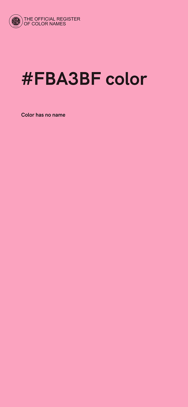 #FBA3BF color image