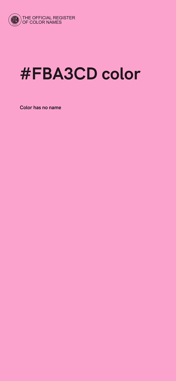 #FBA3CD color image