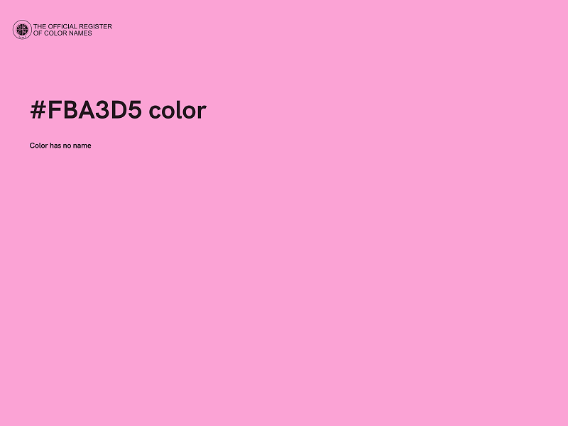 #FBA3D5 color image
