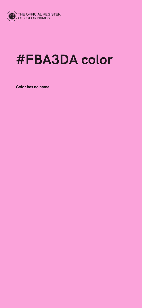 #FBA3DA color image