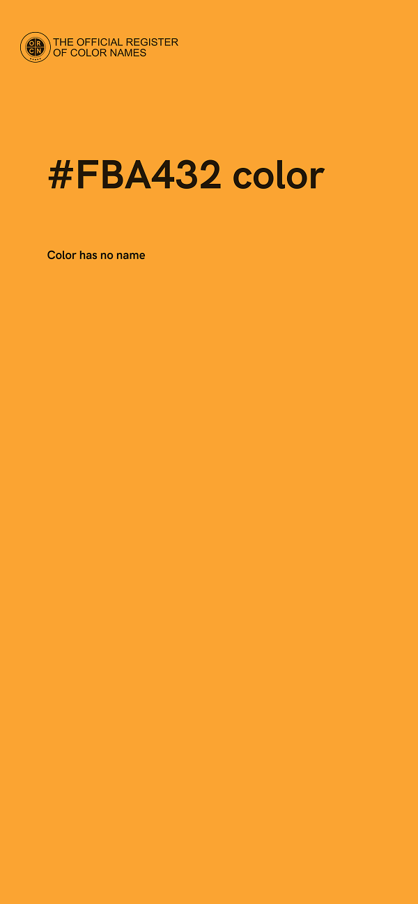 #FBA432 color image