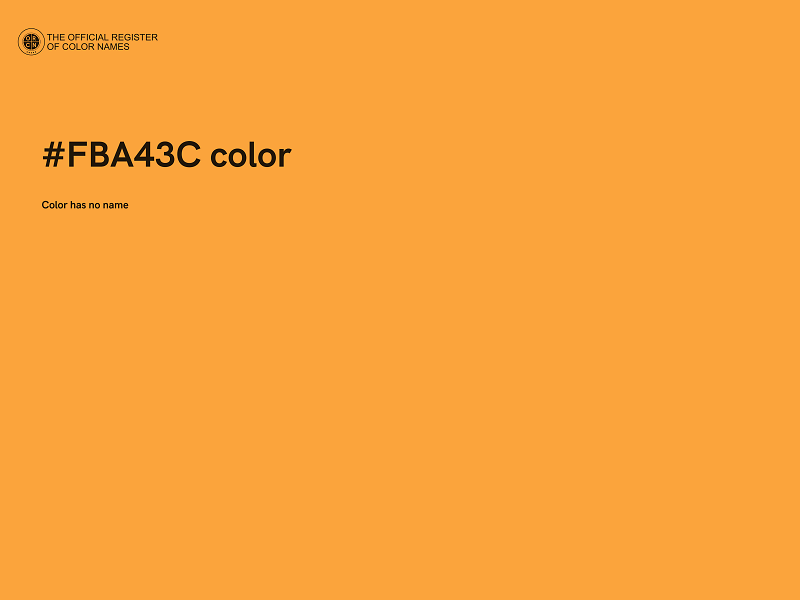 #FBA43C color image