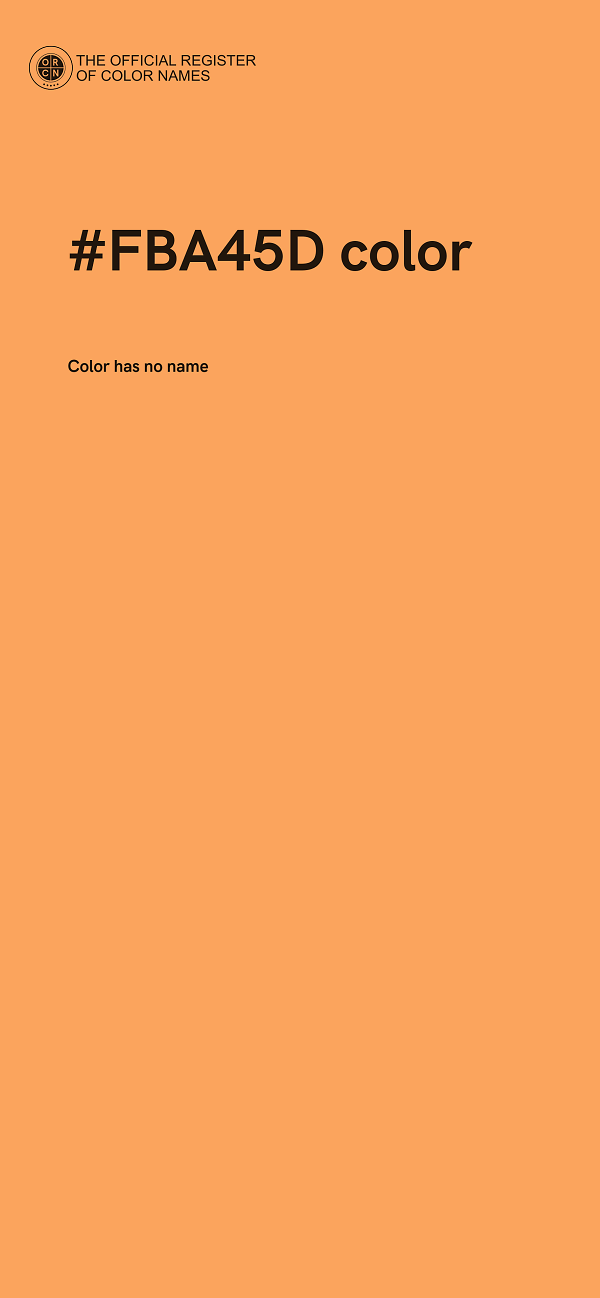 #FBA45D color image