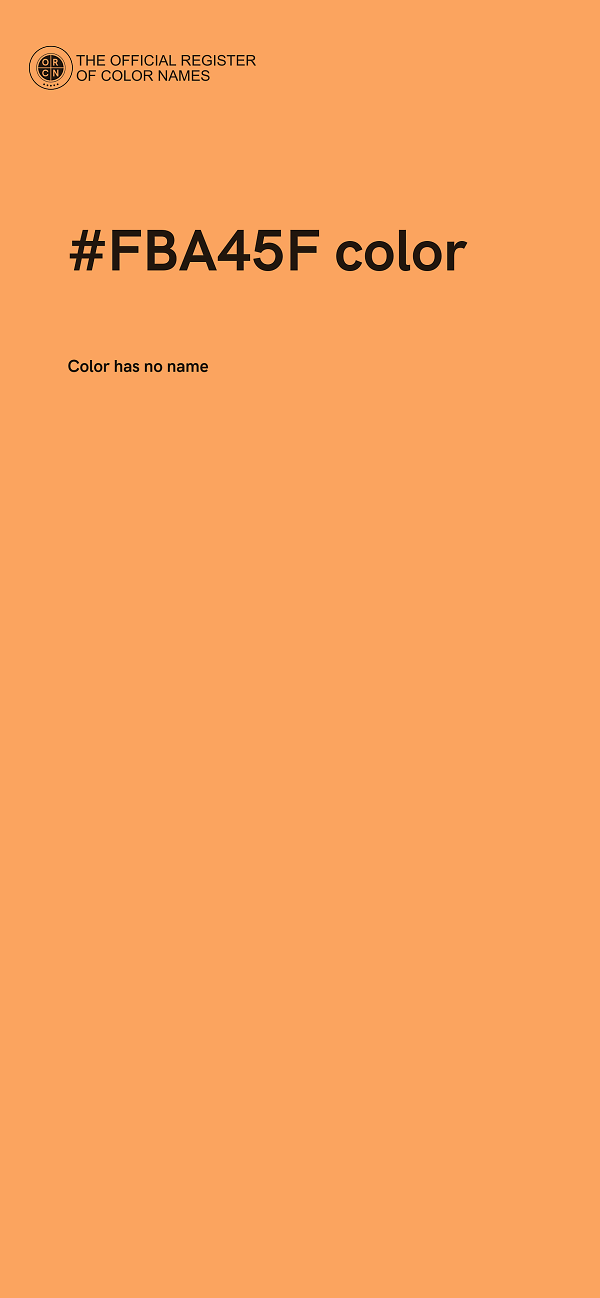 #FBA45F color image