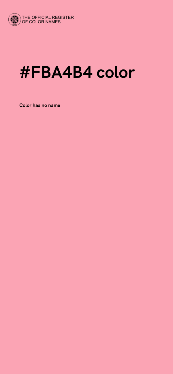 #FBA4B4 color image