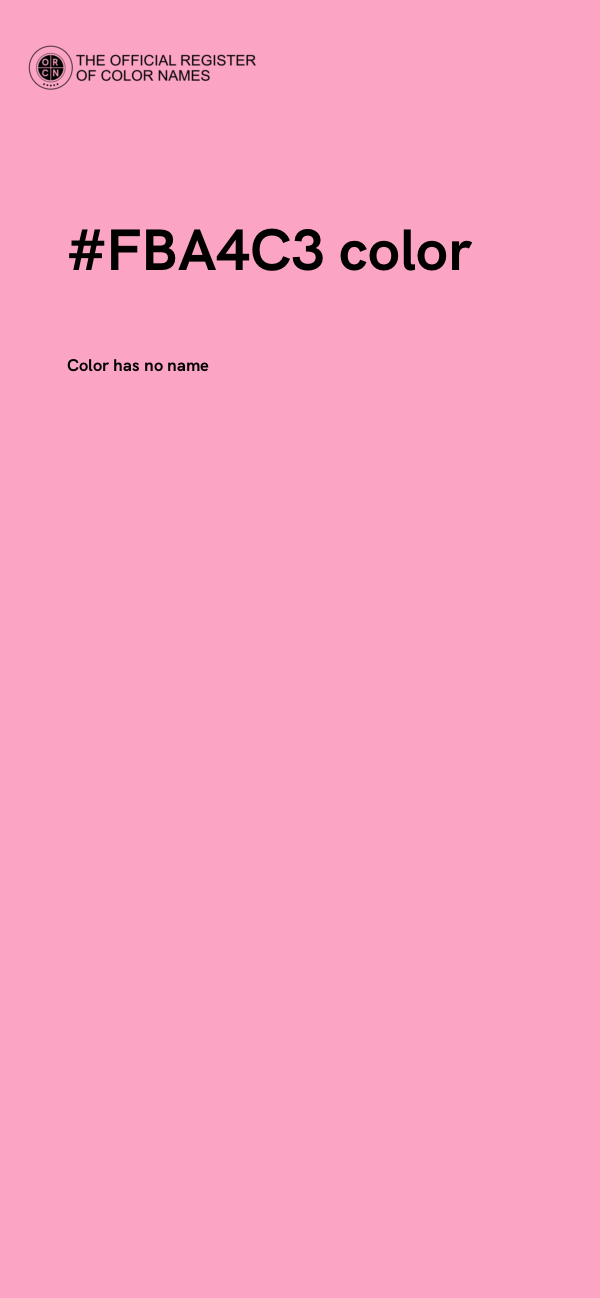 #FBA4C3 color image