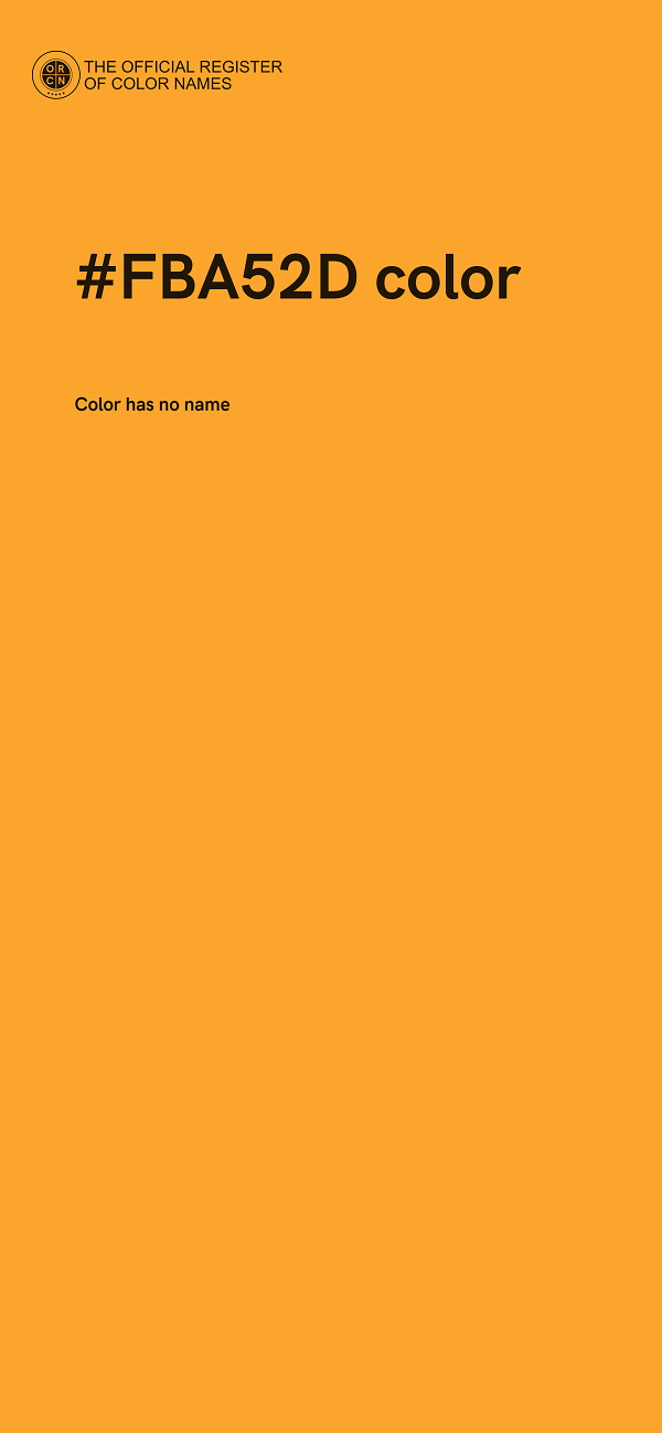 #FBA52D color image