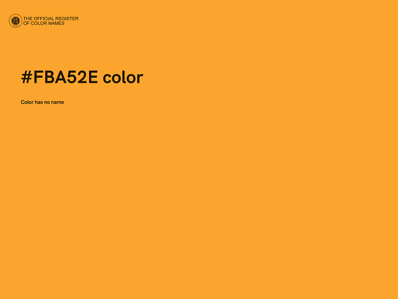 #FBA52E color image