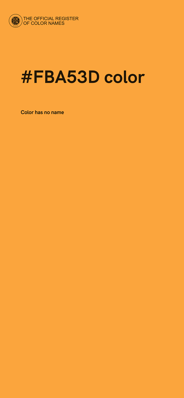 #FBA53D color image