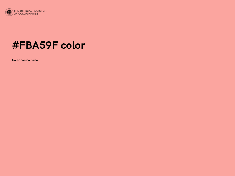 #FBA59F color image