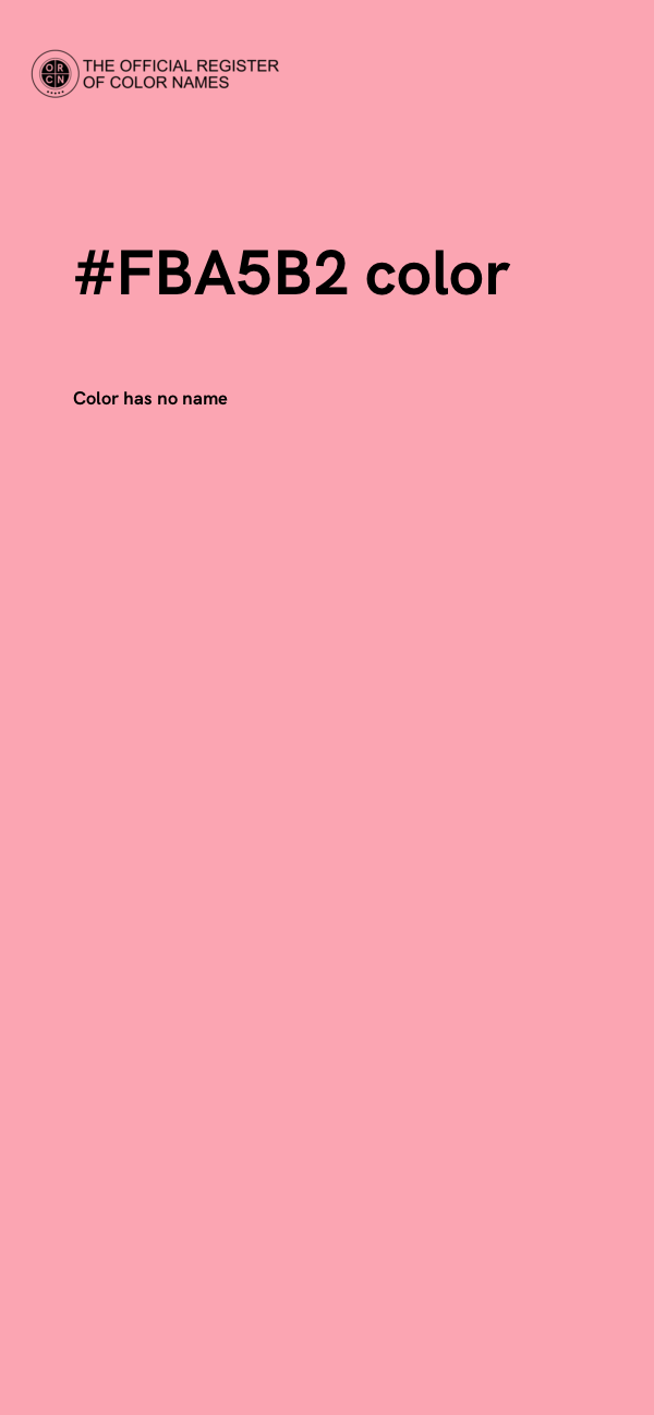 #FBA5B2 color image
