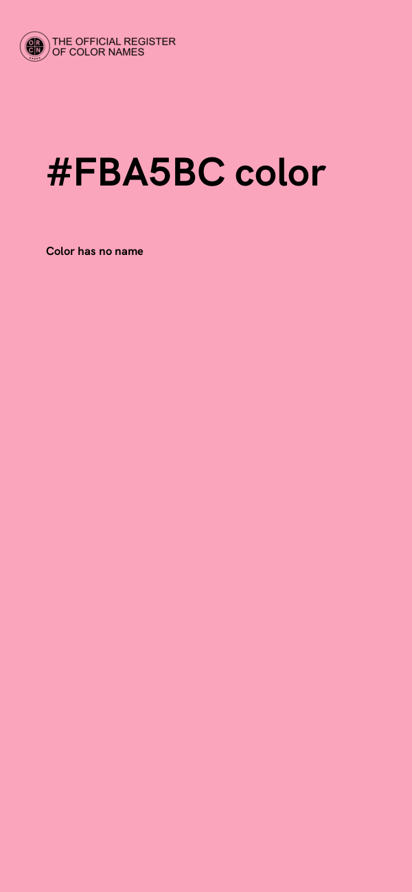#FBA5BC color image