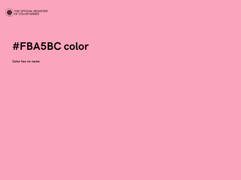 #FBA5BC color image