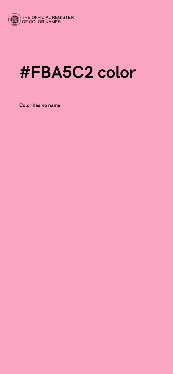 #FBA5C2 color image