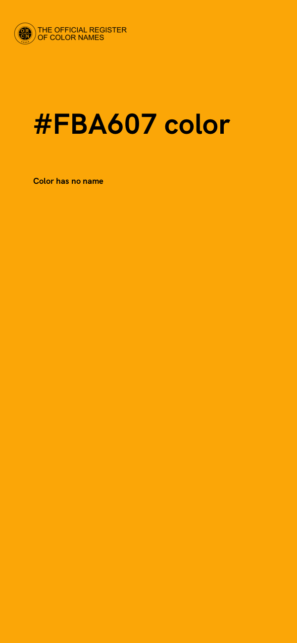 #FBA607 color image