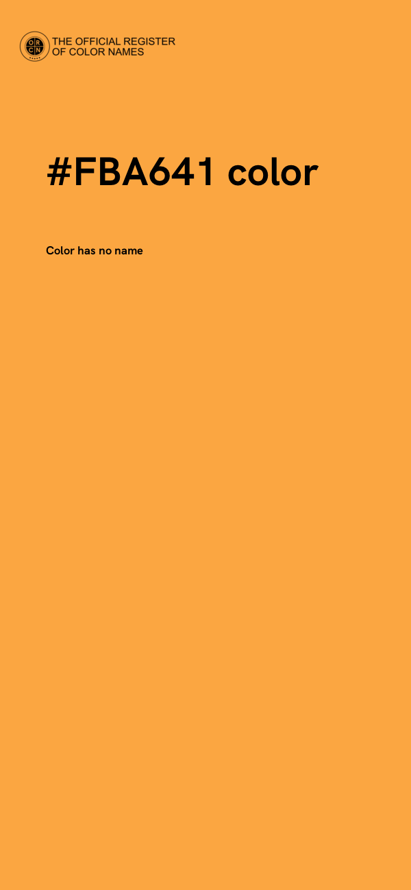 #FBA641 color image
