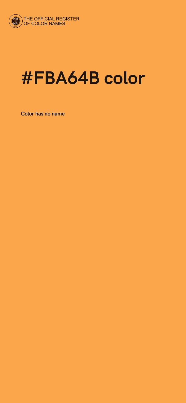 #FBA64B color image