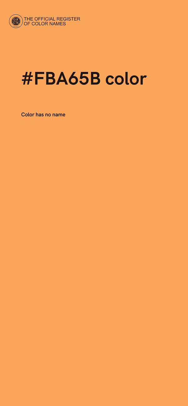 #FBA65B color image