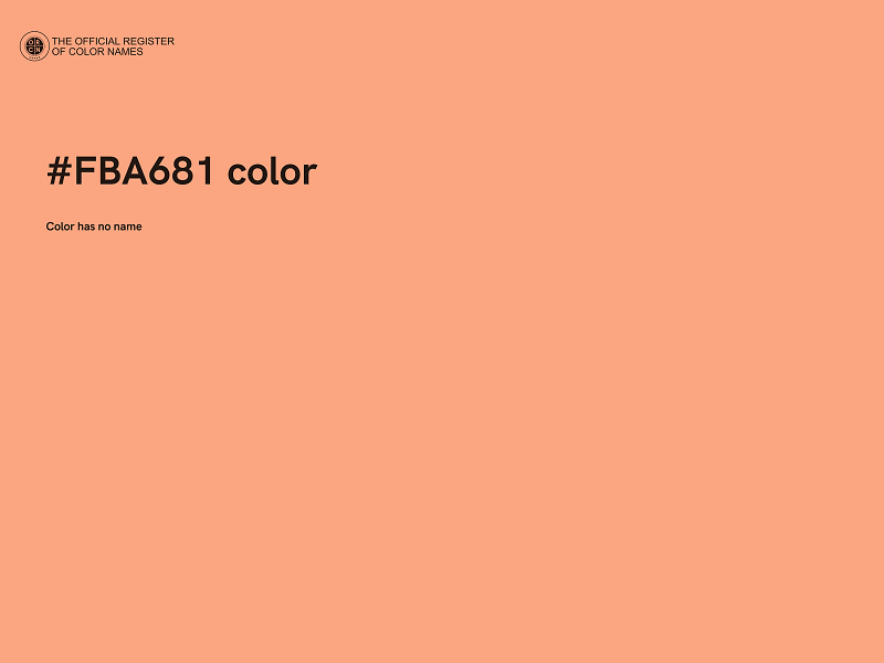 #FBA681 color image
