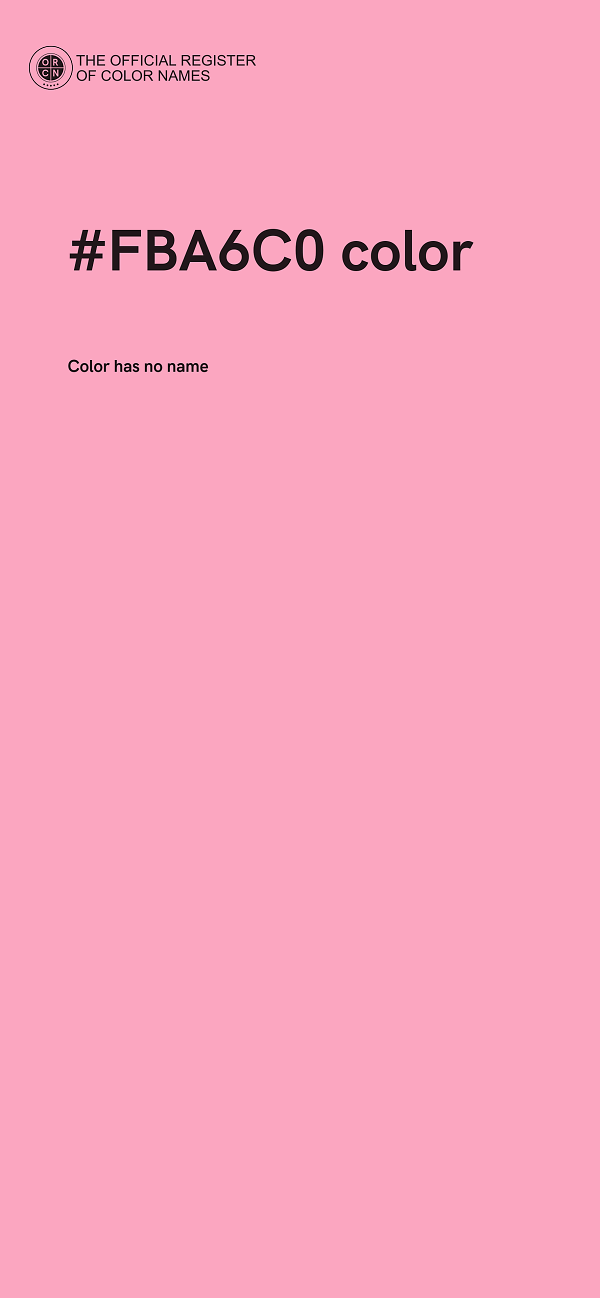 #FBA6C0 color image