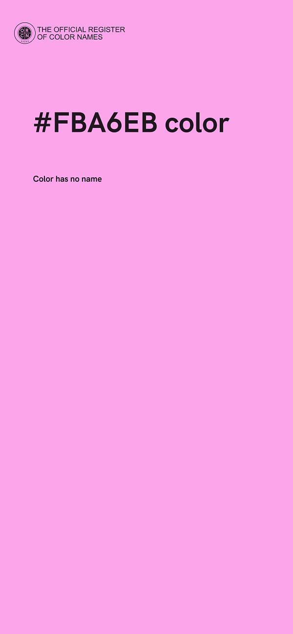 #FBA6EB color image