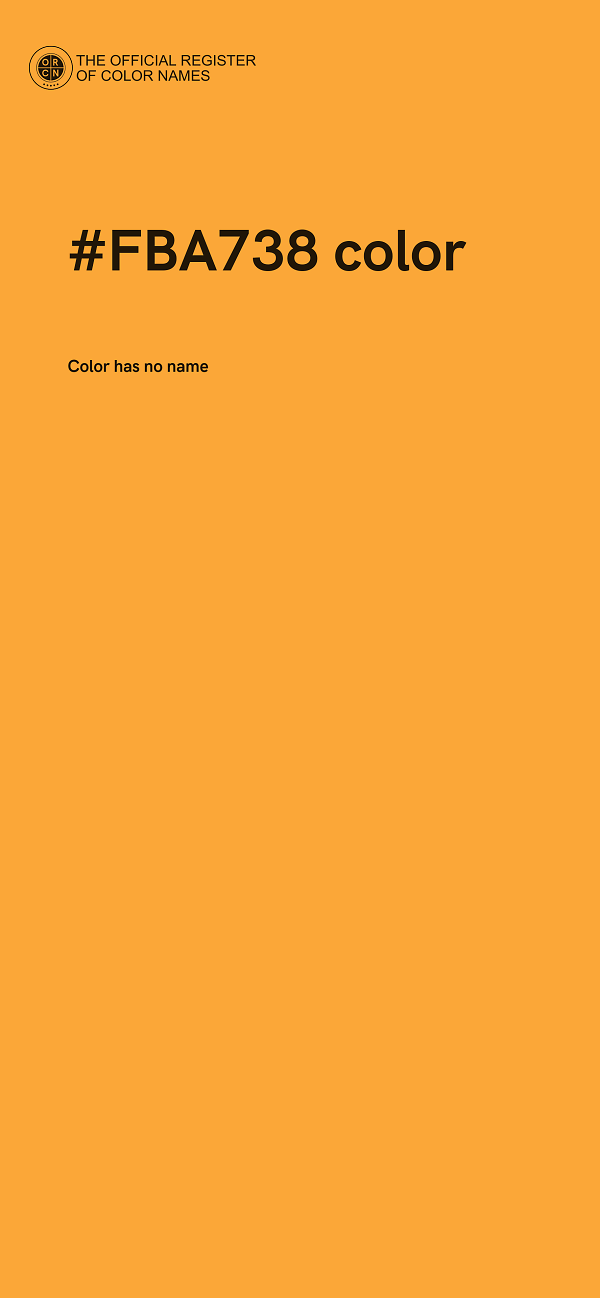 #FBA738 color image