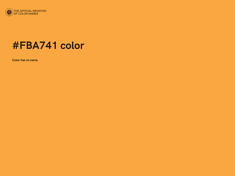 #FBA741 color image